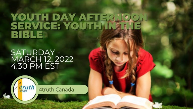 Canadian Field Youth Day “Youth in the Bible” afternoon program