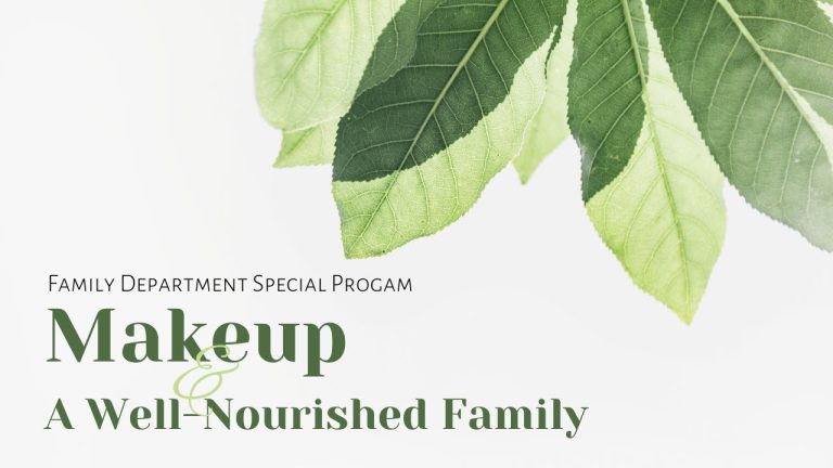 “Makeup and A Well-Nourished Family”