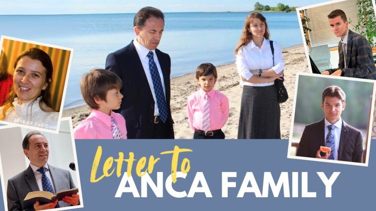 Letter to Anca Family