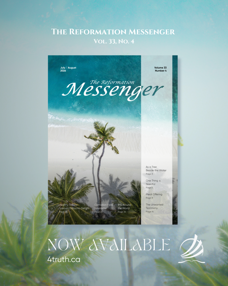 The Reformation Messenger, Vol. 33, No. 4